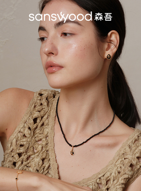 森吾《蒙苏里鸢》鸢尾黑玛瑙项链