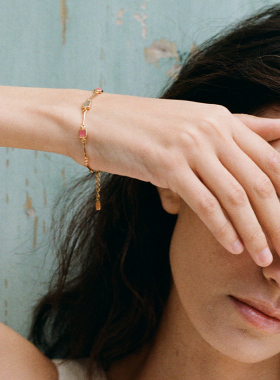 森吾《流动盛宴》彩色天然石手链