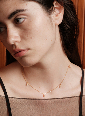 森吾灵动满天星铃铛吊坠项链