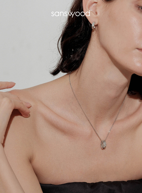 森吾轻奢纯银锁骨链女设计感