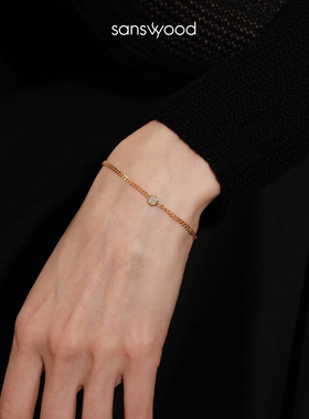 轻奢通勤莫桑钻手链女简约森吾