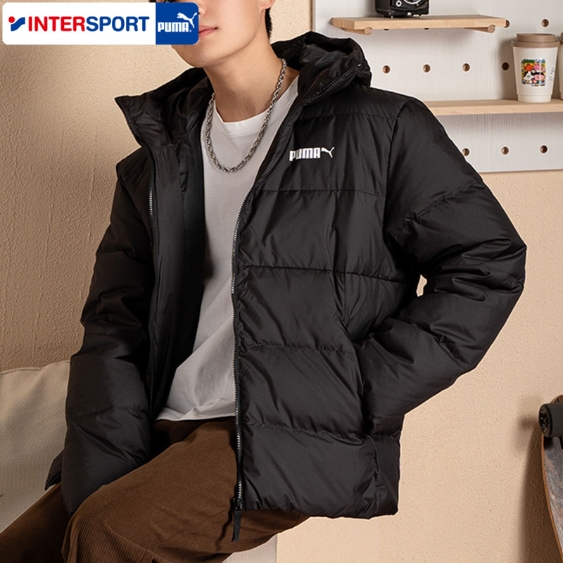 PUMA彪马正品男士羽绒服冬季新款加厚夹克防寒连帽外套短款羽绒服 - 图2