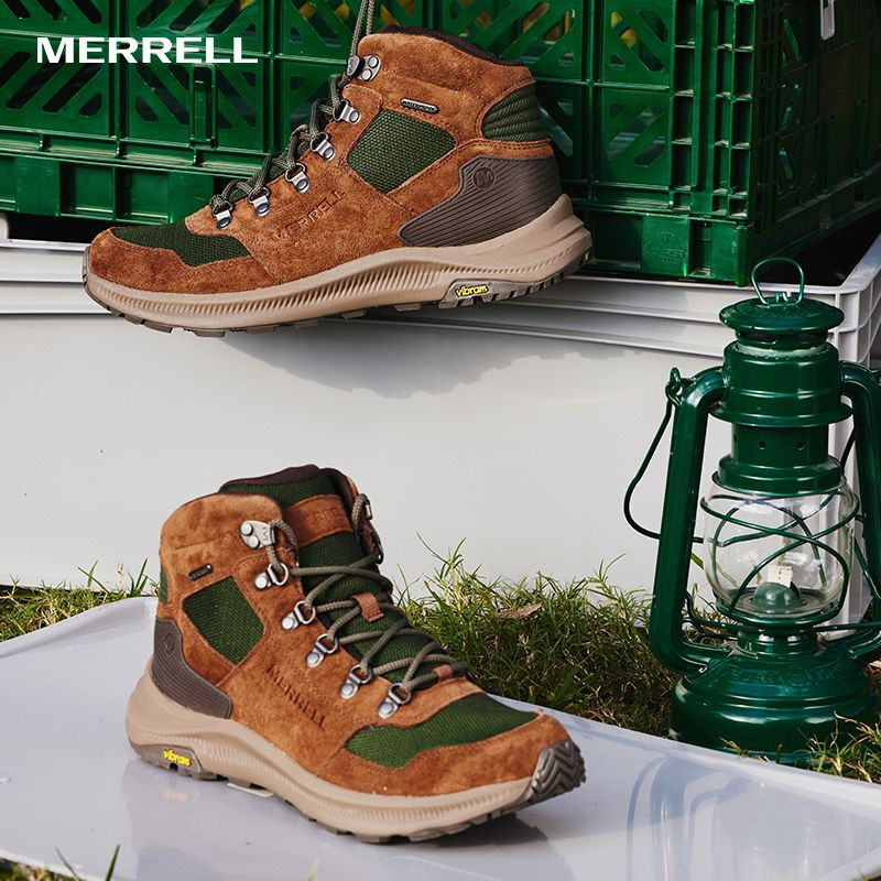 MERRELL迈乐复古徒步鞋男ONTARIO 85系带正品耐磨防水轻便运动鞋-图0