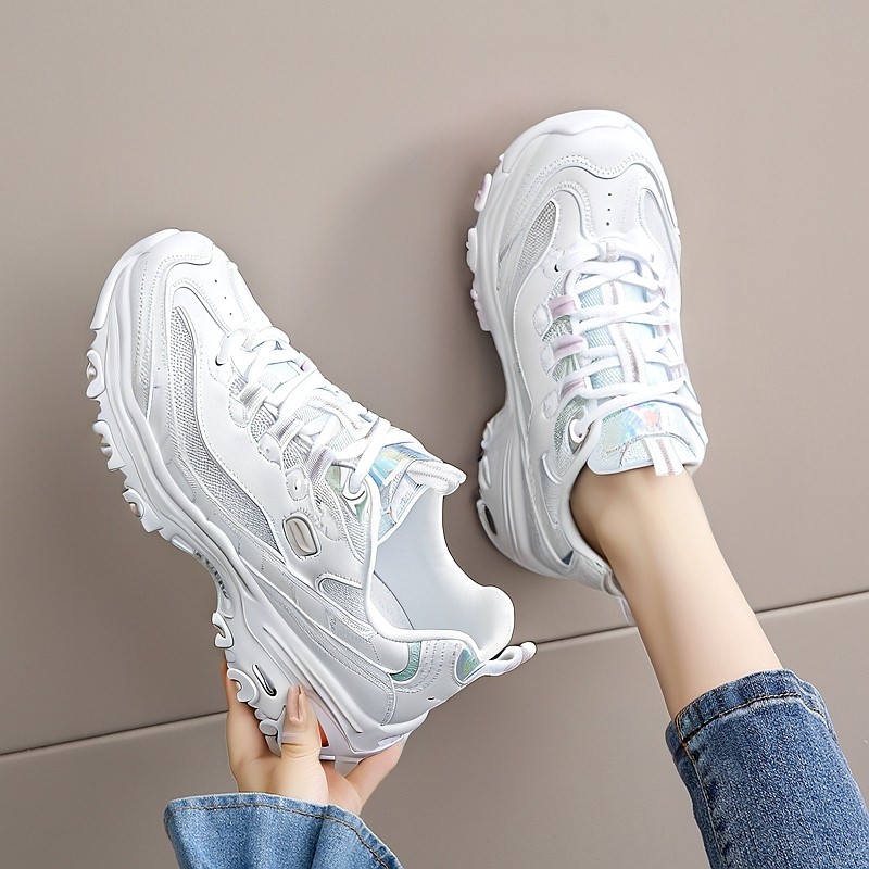 斯凯奇官方旗舰店女鞋冬季新款镭射透气老爹鞋小白鞋熊猫鞋休闲鞋,淘宝优惠券,粉丝福利购,淘宝优惠卷