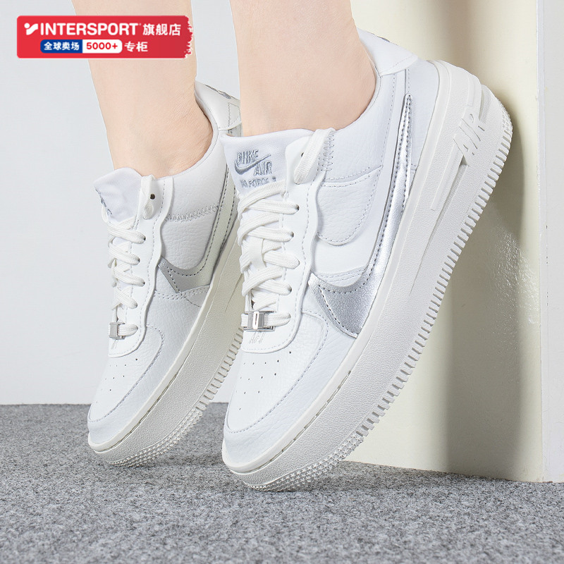 Nike耐克小白鞋女鞋 AF1 Air Force 1空军一号解构厚底板鞋DJ9946 - 图0