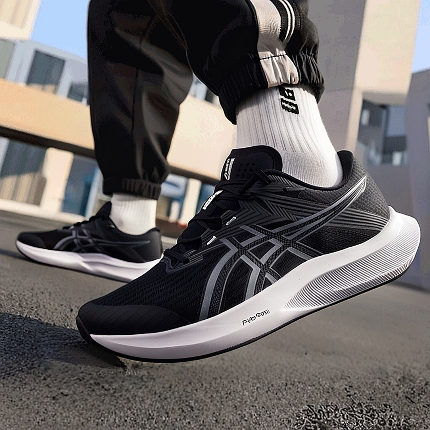 亚瑟士跑步鞋男鞋2025冬季HYPER SPEED 5 2E宽瑄减震训练鞋运动鞋 - 图0