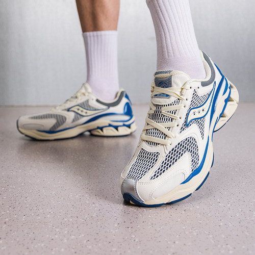 索康尼休闲鞋男鞋2026春季新款运动鞋GRID FUSION LC 复古老爹鞋 - 图1