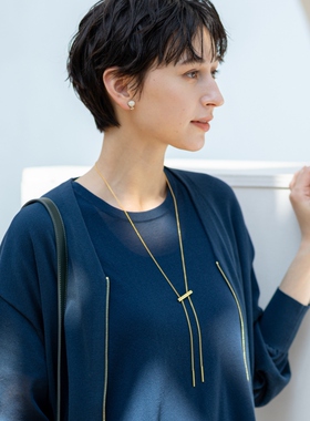 23区精美设计感小众优雅条形滑动饰品项链女ONWARD