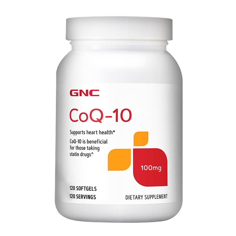 阿里健康大药房海外店GNC心源力健安喜辅酶Q10软胶囊100mg120粒强健心肌微生物发酵0