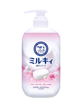 COW/牛乳石硷沐浴露放松花香500ml