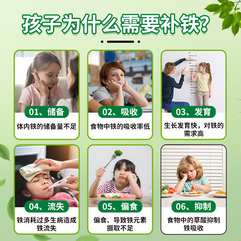 Salus Floradix德国儿童铁元口服液+维B维C补铁补血补维生素250ml