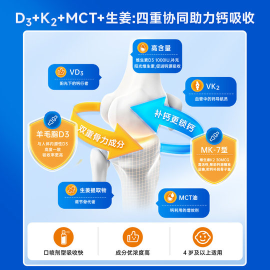 Кальциевая добавка Aoshibao d3k2 для питания костей