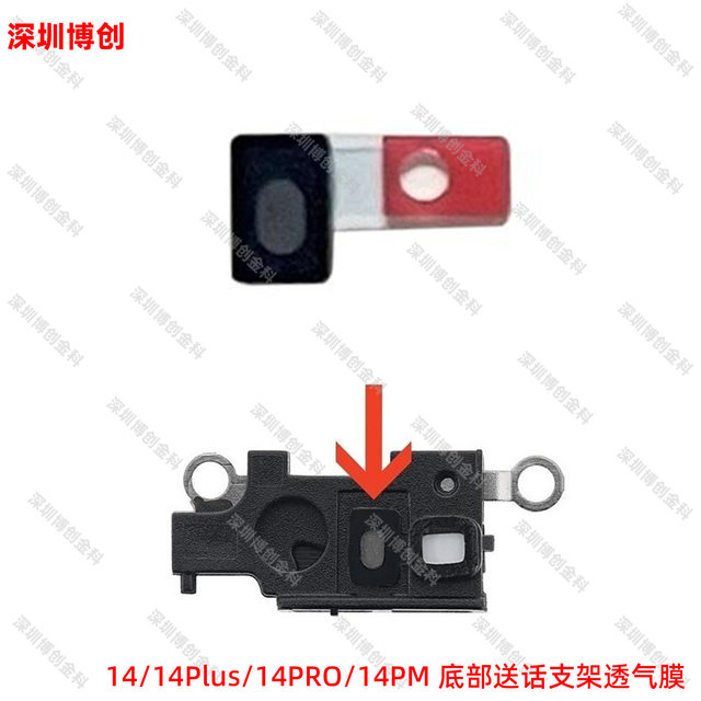 Breathable membrane for sending messages at the bottom of mobile phone and airtight sealant pad, suitable for iPhone mobile phones