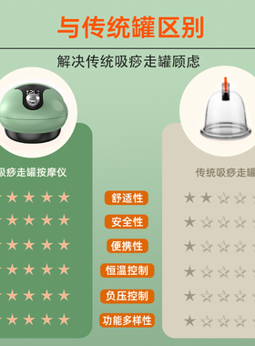 电动筋膜罐康复肌肉松解罐按摩器全身通用疏通拔罐颈背部出痧走罐
