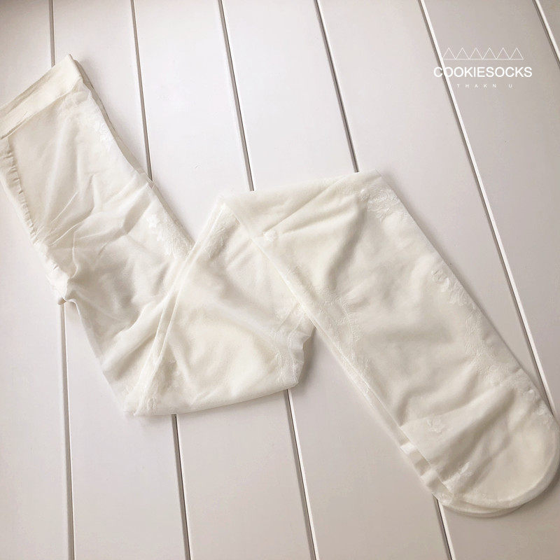 复古中世纪宫廷风透明丝袜 蕾丝缎带侧面花朵T档连裤袜提花女袜,淘宝优惠券,粉丝福利购,淘宝优惠卷