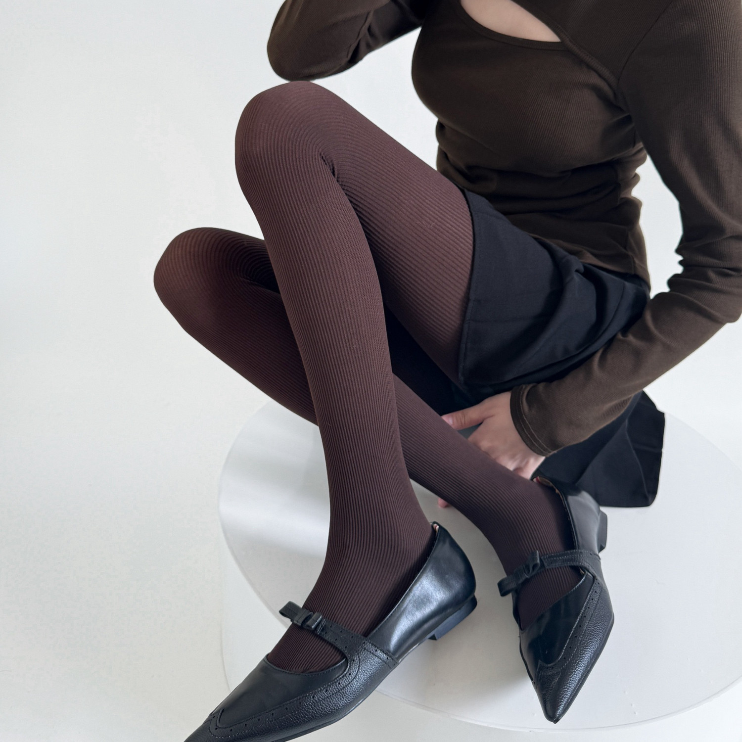 复古安哥拉红色竖条显瘦连裤袜120D哑光咖色百搭微压美腿连裤袜女,淘宝优惠券,粉丝福利购,淘宝优惠卷