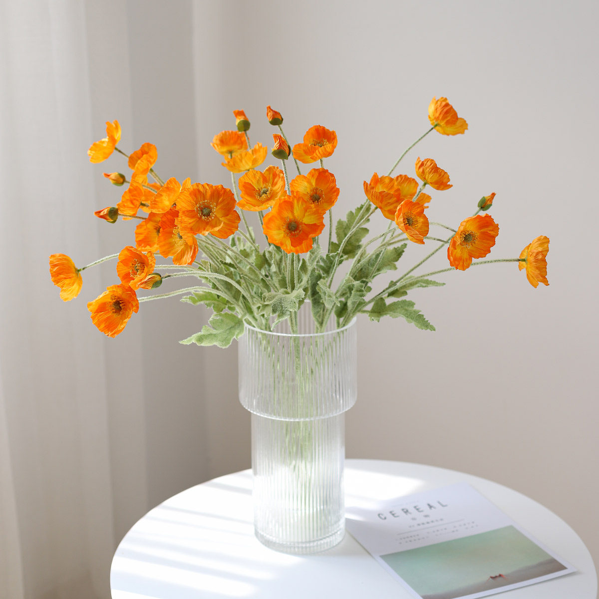 虞美人仿真花婚礼花艺假花插花客厅餐桌摆设装饰品拍照道具摆件,淘宝优惠券,粉丝福利购,淘宝优惠卷