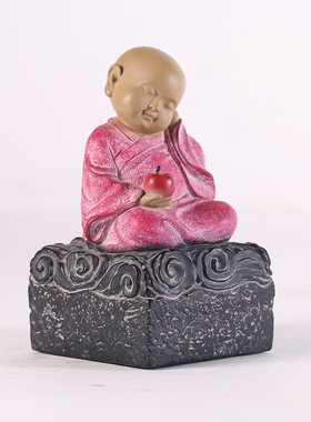 如意福娃人物小孩礼盒装领导摆件