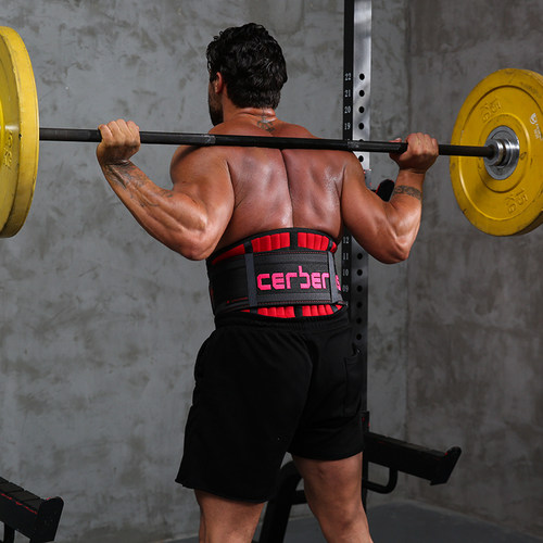 地狱犬钢骨加强束腰健身训练护腰带运动跑步燃脂暴汗支撑保护腰带 - 图2