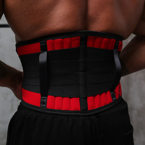 地狱犬钢骨加强束腰健身训练护腰带运动跑步燃脂暴汗支撑保护腰带 - 图0