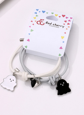 可爱拼接吊坠情侣手链夜光手串