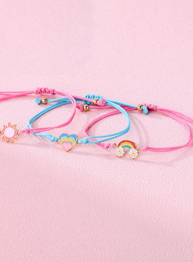 女生可爱高弹松紧儿童手链手绳