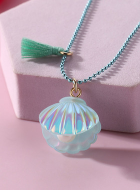 创意吊坠贝壳珍珠儿童项链礼物