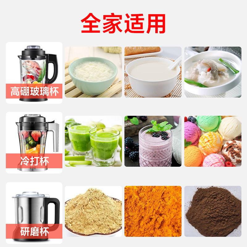 加热破壁料理机养生豆浆全自动家用多功能辅食榨汁官方搅拌机 美 加热破壁料理机养生豆浆全自动家用多功能辅食榨汁官方搅拌机 美