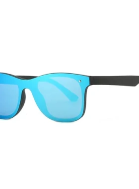 一体式大牌防风太阳镜炫彩直销同款眼镜连体无框欧美时尚经典