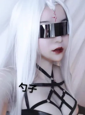 party硬妹未来太阳镜酒吧街拍一体墨镜个性超酷蹦迪科技感日系