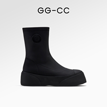 GGCC Tide Cool Thick Bottom Fashion Boots Woman 2023 Fall new heightening 100 lap Soft bottom not tiring Inn Wind