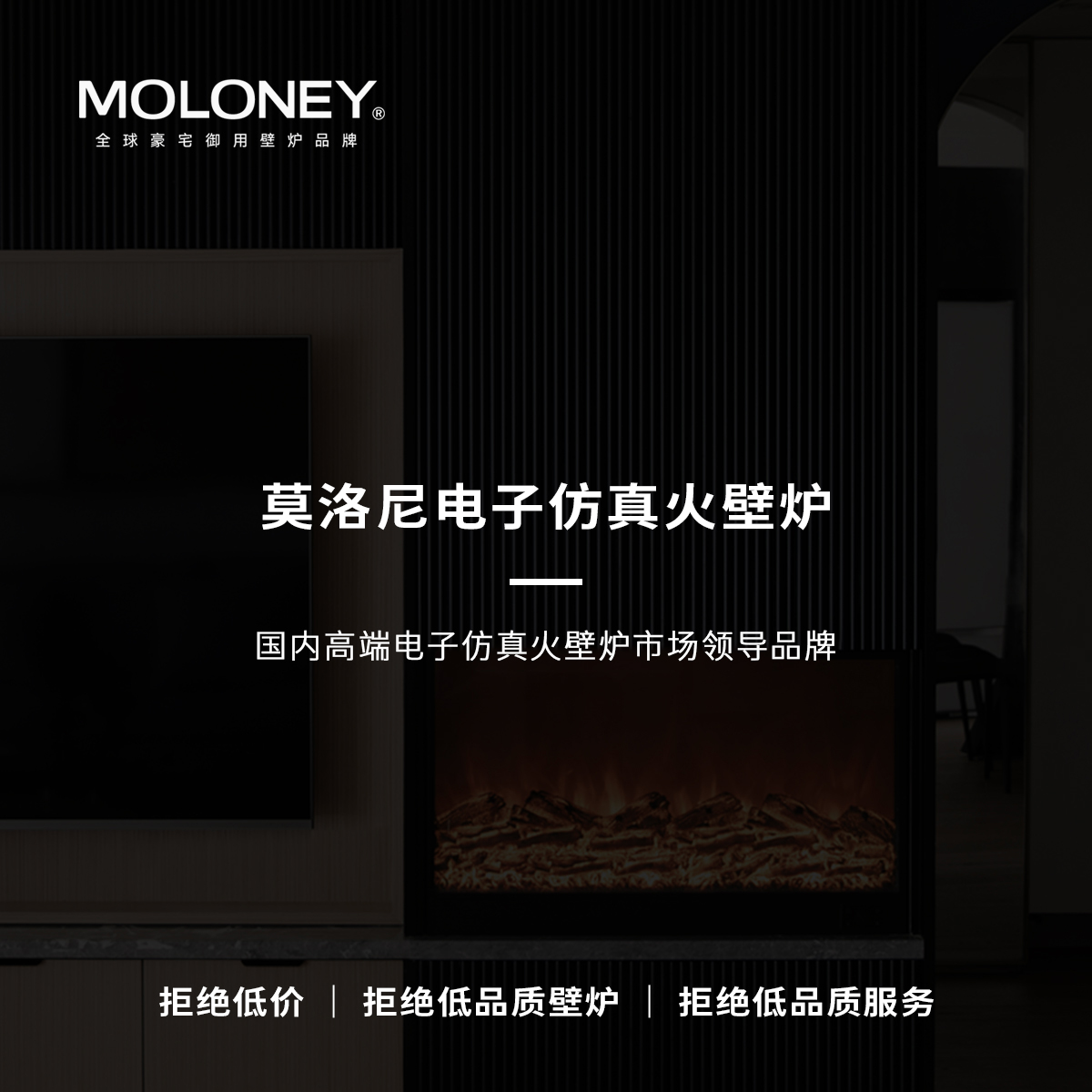 MOLONEY I莫洛尼电壁炉芯定制品牌壁炉芯定制优选品牌-图2