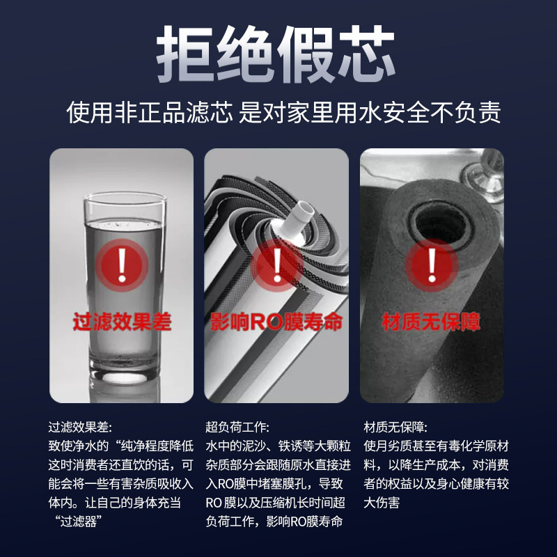 美菱台式净饮机滤芯Q3【温热款Q3/冷热款Q3pro 5R100AM DR01416 - 图1