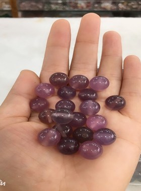 新品天然冰透荧光玉髓证书玉石