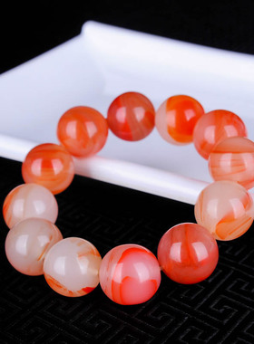 南红荔枝冻满肉一物一图单圈手链