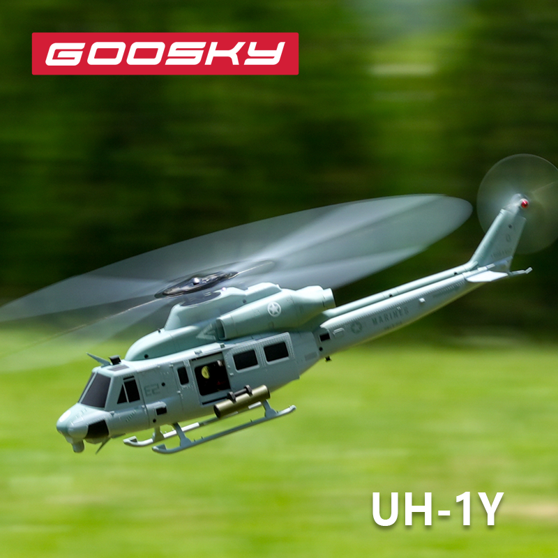 新品 UH-1Y毒液直升机 谷天科技E2像真机 休伊航模仿真机 3D特技 - 图2