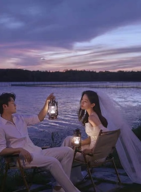 摄影道具影楼新娘带灯手捧花透明