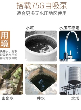 格美汇X1Z净水器RO膜反渗透净水器家用净水机美观壁挂式直饮