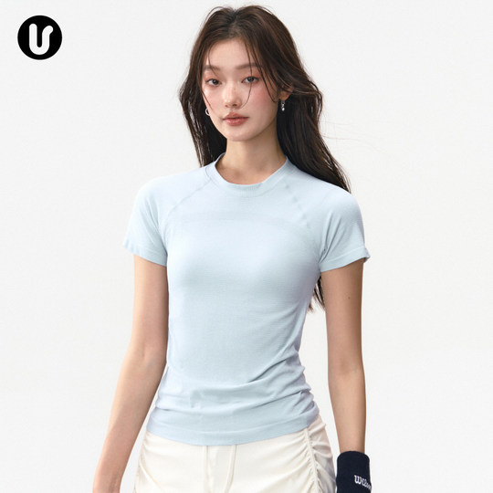 Umeko sports short-sleeved women's quick-drying badminton top
