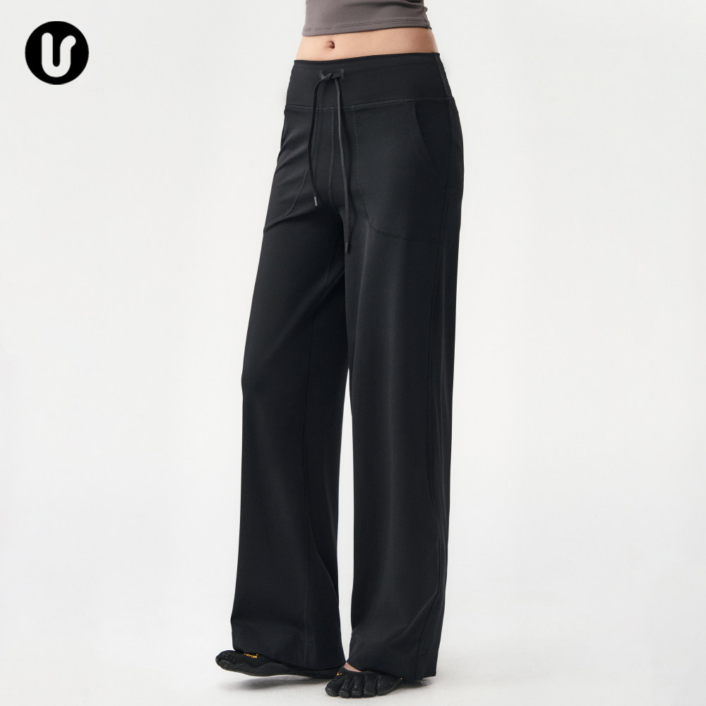 运动长裤女秋冬宽松休闲直筒瑜伽裤子跑步普拉提训练服健身阔腿裤,淘宝优惠券,粉丝福利购,淘宝优惠卷