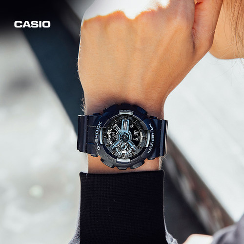 卡西欧旗舰店黑武士手表男女学生初高中电子gshock官方正品GA-110 - 图1