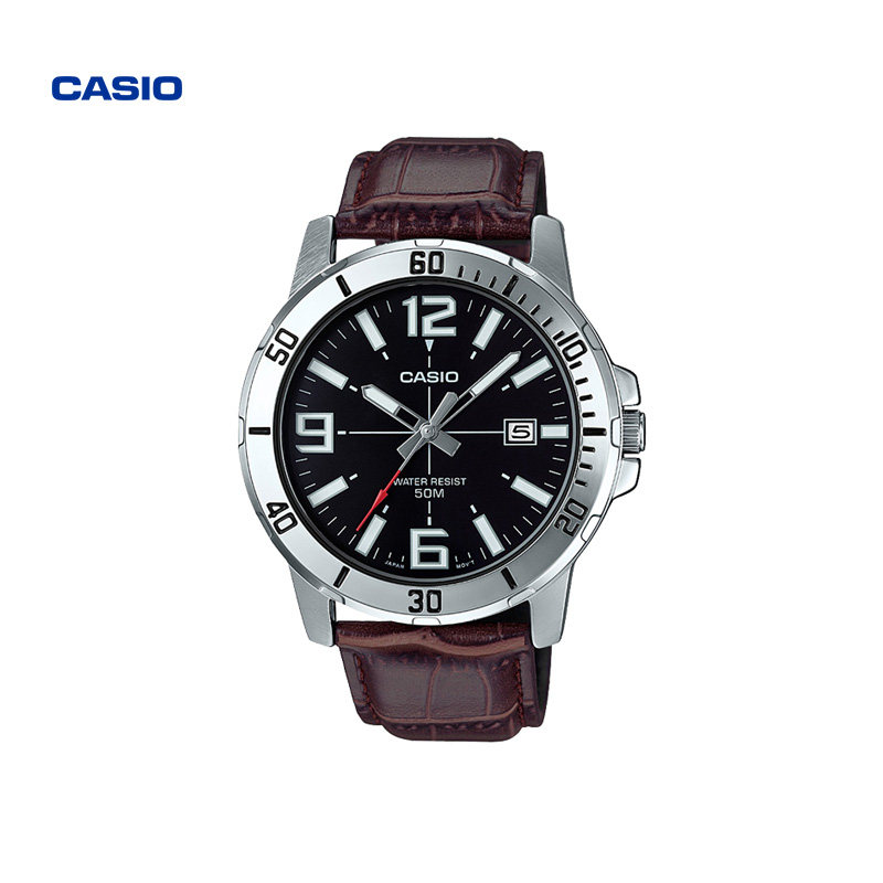 卡西欧旗舰店mtp-vd01l防水男手表 casio手表海外日韩腕表