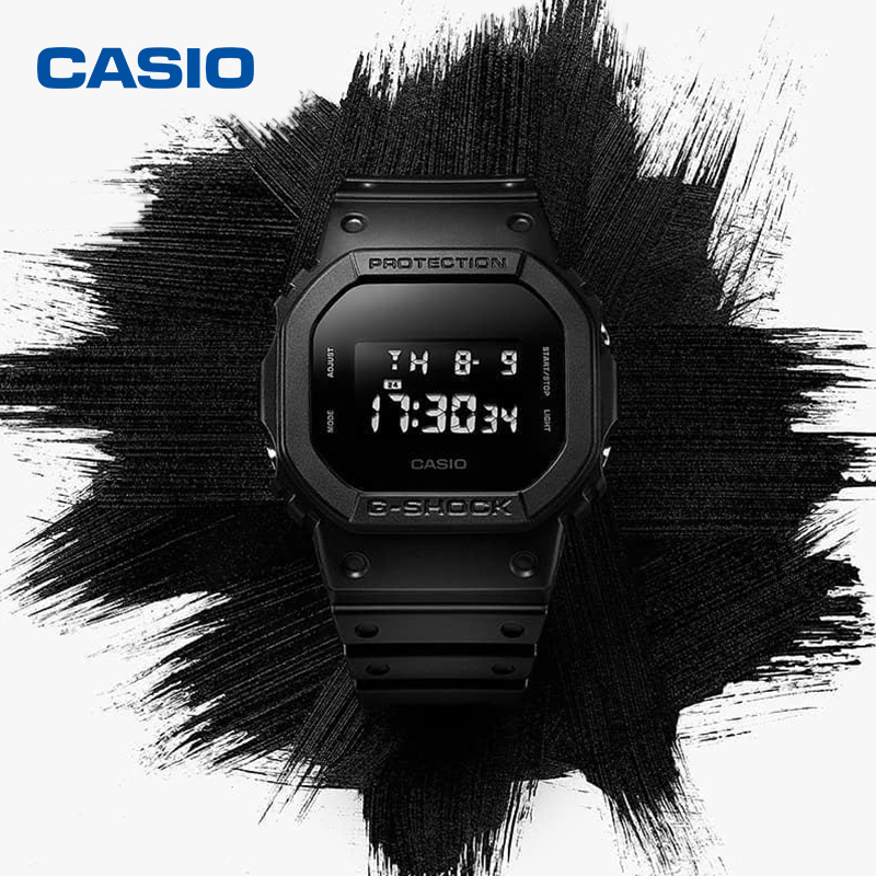 casio运动潮流男表DW-5600BB-1 卡西欧官方官网海外旗舰店G-SHOCK