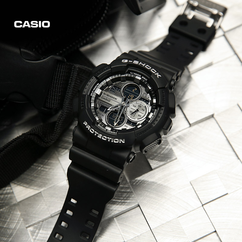 卡西欧官方海外旗舰店 G-SHOCK防震防水运动电子手表男GA-140GB - 图0
