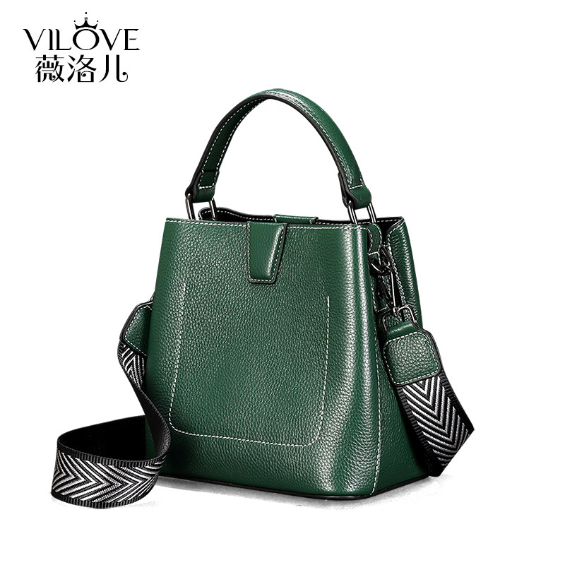 2020高级感新款潮真皮单肩流行包包 薇洛儿女士包袋