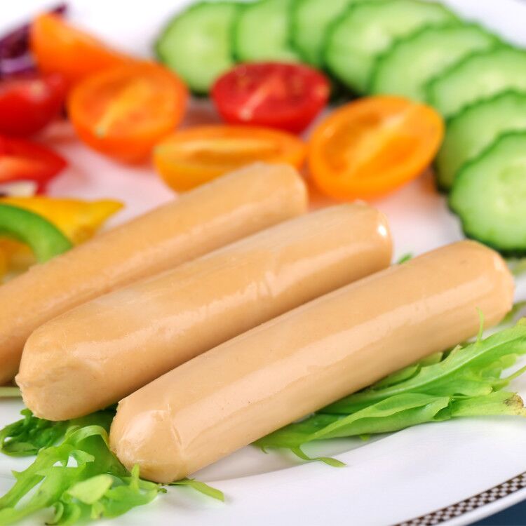 橙子快跑旗舰店预售 橙子快跑无淀粉鸡胸肉肠低脂卡即食鸡肉肠小零食轻食240g3