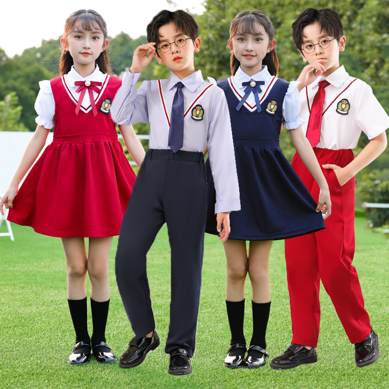 儿童合唱服演出服幼儿园园服英伦风班服小学生朗诵男女童表演服装