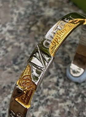 鎏金银饰手镯原创小众精致情侣款