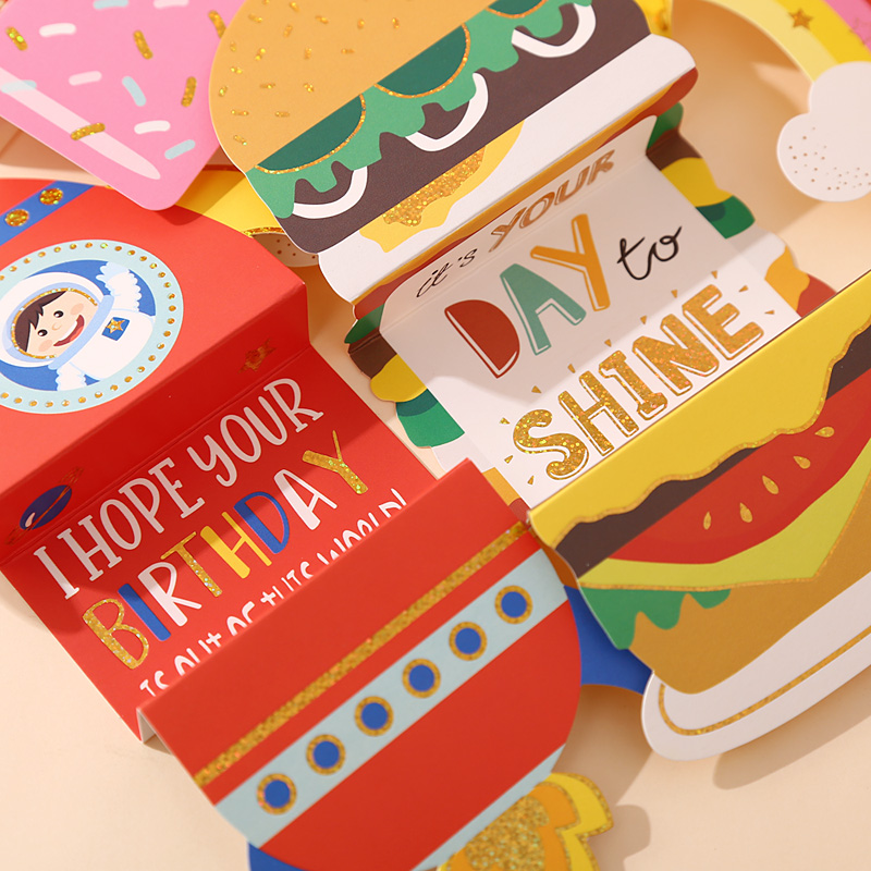 Thank you and blessing children cartoon card