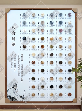 药食同源中药标本中医养生馆